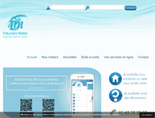 Tablet Screenshot of fiduciaire-mallet.com